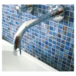 Mosaico decorativo Gold Silk blu 32,7 cm x 32,7 cm