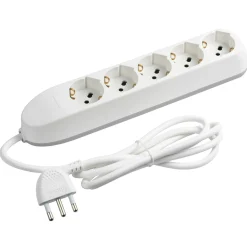 Multipresa 5 prese universali Bticino Poker 3.500 W bianco