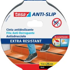 Nastro adesivo antisdrucciolo Tesa 25 mm x 10 m nero