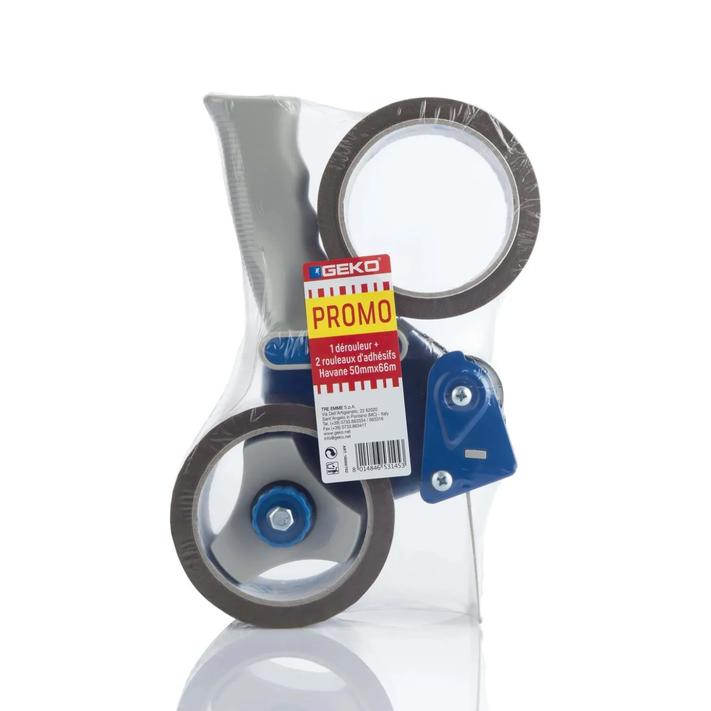 Nastro adesivo da imballaggio Noise Avana 50 mm x 66 m Avana set 2 pz + dispense
