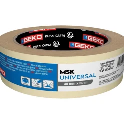Nastro adesivo in carta solvente 38 mm x 50 m bianco
