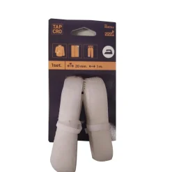 Nastro adesivo velcrato maschio/femmina 20 mm x 1 m bianco