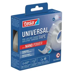 Nastro biadesivo con nano power Tesa® Universal 3x300 cm trasparente