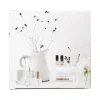 Organizer trucchi trasparente con specchio 14,8x14,8x4,7 cm