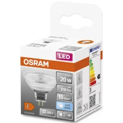 OSRAM Lampadina LED MR16, 20W 4000K GU5.3