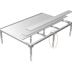 Pacchetto aggiuntivo Biohort SmartBase Plus porta supplementare Argento