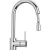 Paini miscelatore lavello canna alta 90° con doccetta estraibile Line Ø 35 mm