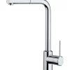 Paini miscelatore lavello canna alta con doccetta estraibile Line Ø 35 mm