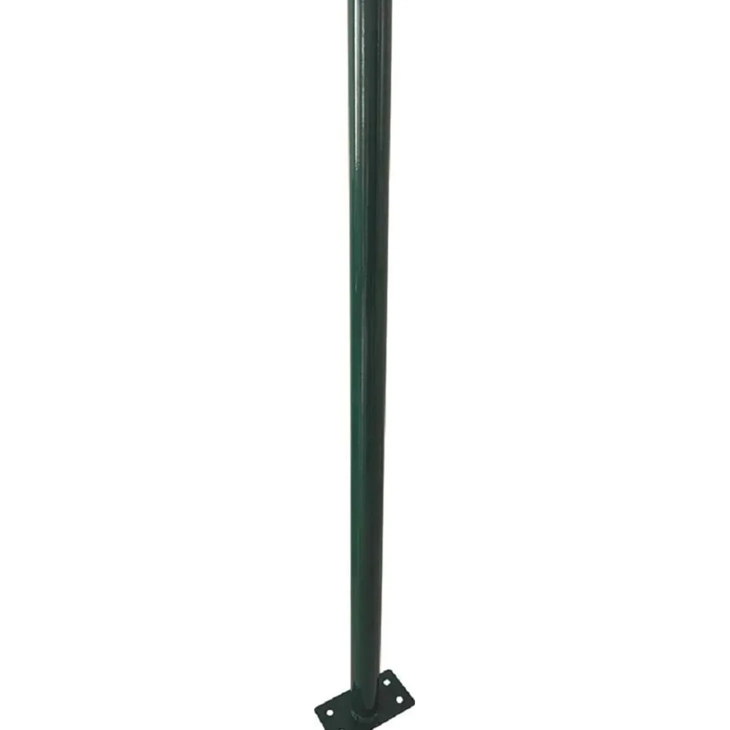 Paletto tondo con piastra H 110 cm verde