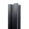 Palo in alluminio per pannello 6,8x6,8x94 cm nero