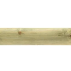 Palo mezzo tondo in legno traverso 3,5 x 7 x H 250 cm