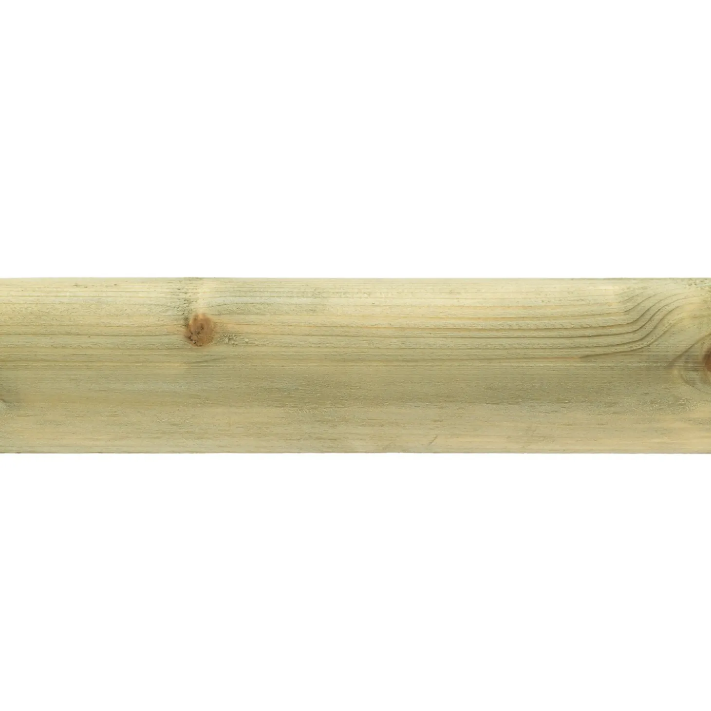 Palo mezzo tondo in legno traverso 3,5 x 7 x H 250 cm
