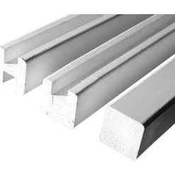 Palo quadro in legno di pino bianco Ø 5 x H 203 cm