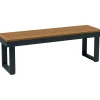 Panca da giardino Lipson in legno 120x35x40 cm