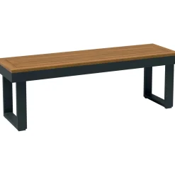 Panca da giardino Lipson in legno 120x35x40 cm