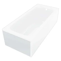 Pannello acrilico per vasca Cabaiguán 170 cm lato corto bianco