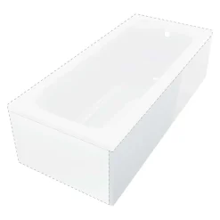 Pannello frontale vasca Idrostile 140 cm bianco