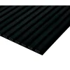Pannello fonoassorbente decorativo alu anodiz nero 240x56,55x1,7 cm