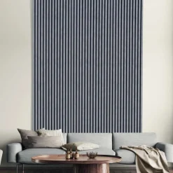 Pannello fonoassorbente decorativo cemento 240x57,25 cm Sp. 19 mm