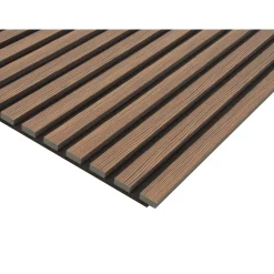 Pannello fonoassorbente decorativo noce 120x57,25 cm Sp. 19 mm