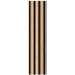 Pannello fonoassorbente decorativo rovere beige 240x57,2 cm Sp. 19 mm