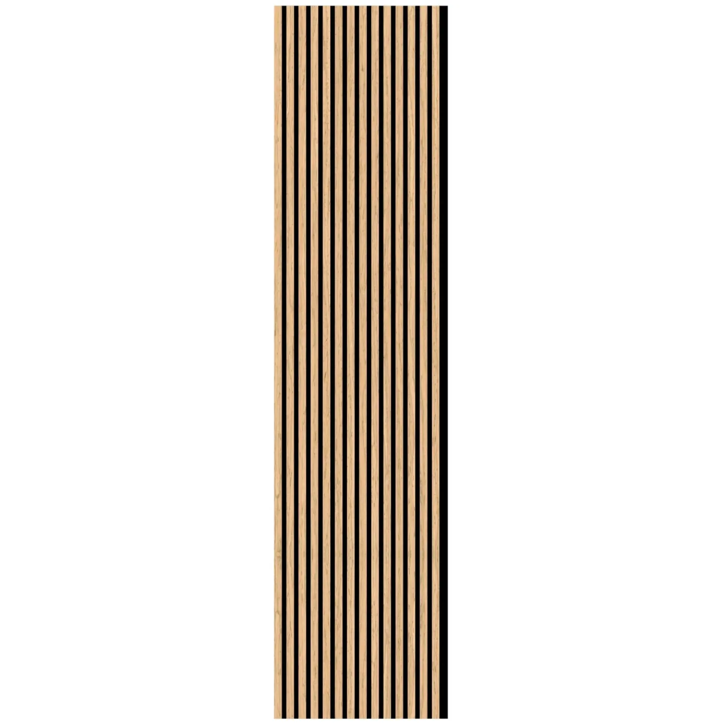 Pannello fonoassorbente decorativo rovere beige 240x57,2 cm Sp. 19 mm