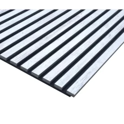 Pannello fonoassorbente decorativo rovere bianco 120x57,25 cm Sp. 19 mm