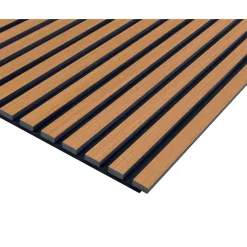 Pannello fonoassorbente decorativo rovere chiaro grezzo 240x57,2 cm Sp. 19 mm