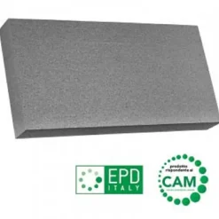 Pannello in EPS con grafite 100x50x12 cm grigio