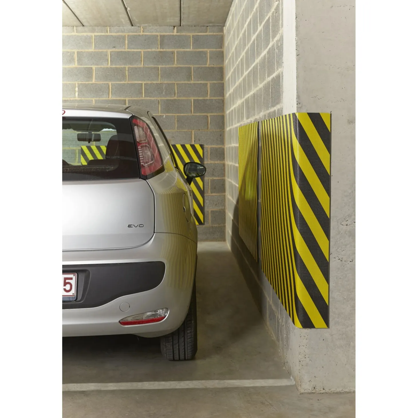 Paracolpi garage rotolo adesivo 100x150 cm giallo-nero