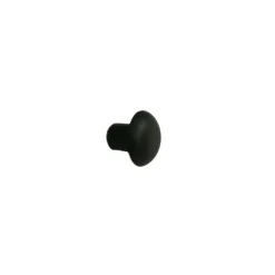 Paracolpi testa bombata Ø 12 mm e gambo Ø 6 mm nero confezione da 8