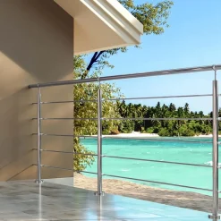 Parapetto in acciaio inox lucidoin kit Modulo A2