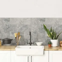 Paraschizzi Autoadesivo ignifugo Stone Tiles 190x60 cm