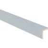 Paraspigolo in mdf rivestito in melaminico alluminio 278 mm
