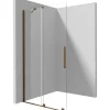 Parete doccia scorrevole Cabaiguán Idrostile vetro op 1000x1950 mm bronzo spazz