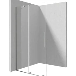 Parete doccia scorrevole Cabaiguán Idrostile 900x1950 mm acciaio spazzolato
