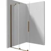 Parete doccia scorrevole Cabaiguán Idrostile 900x1950 mm bronzo spazzolato