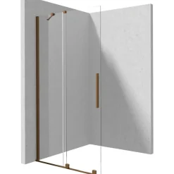 Parete doccia scorrevole Cabaiguán Idrostile 800x1950 mm bronzo spazzolato