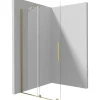 Parete doccia scorrevole Cabaiguán Idrostile 900x1950 mm oro spazzolato