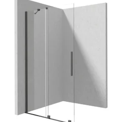 Parete doccia scorrevole Cabaiguán Idrostile 800x1950 mm titanio
