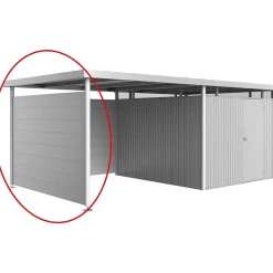Parete laterale per casetta Biohort HighLine H2 Argento