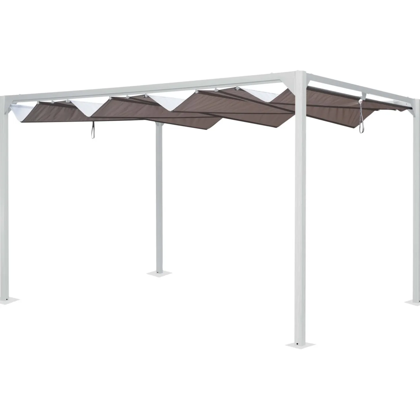 Pergola in acciaio e poliestere Miera 300x400x232 cm