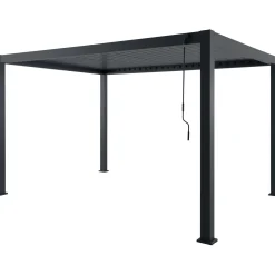 Pergola in alluminio Myara 394x296x250 cm antracite