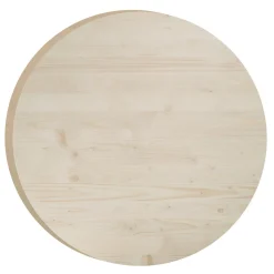 Piano legno da lavoro pino massiccio Ø 75x3 mm