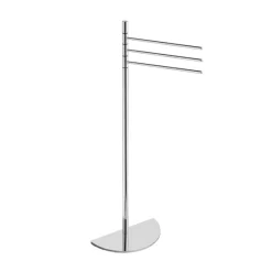Piantana portasalviette acciaio cromato 27x14,5x89 cm