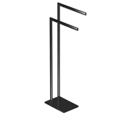 Piantana portasalviette nero opaco 24x16x80 cm
