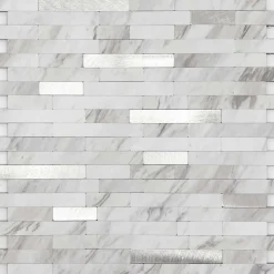 Piastrella adesiva mosaico Carrara 4 pz 300x300x40 mm