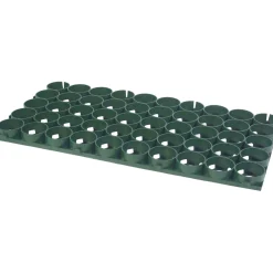 Piastrella a griglia salvaprato in polietilene verde 81x41 cm