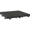 Piastrella da esterno a clic in WPC effetto legno antracite 30x30 cm 6 pz