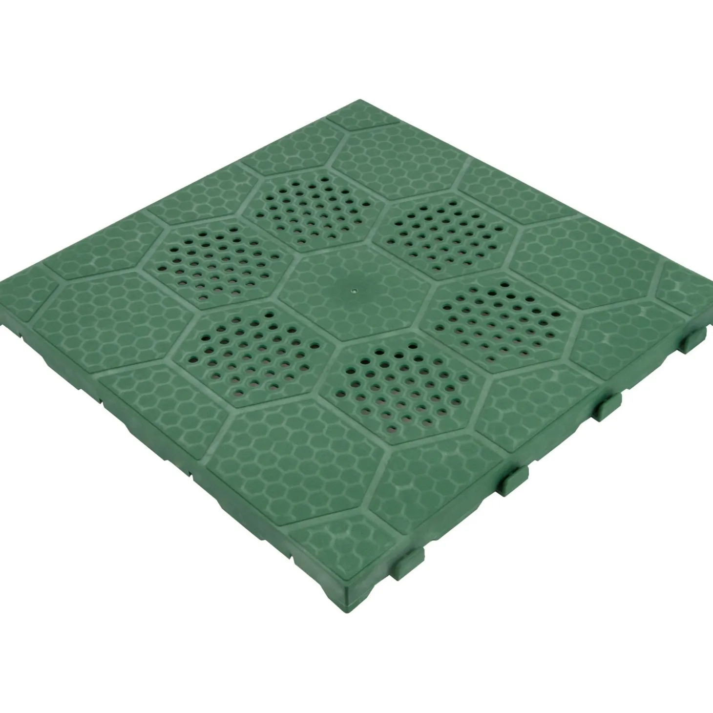 Piastrella da esterno autobloccante in polipropilene Easy line verde 40x40 cm